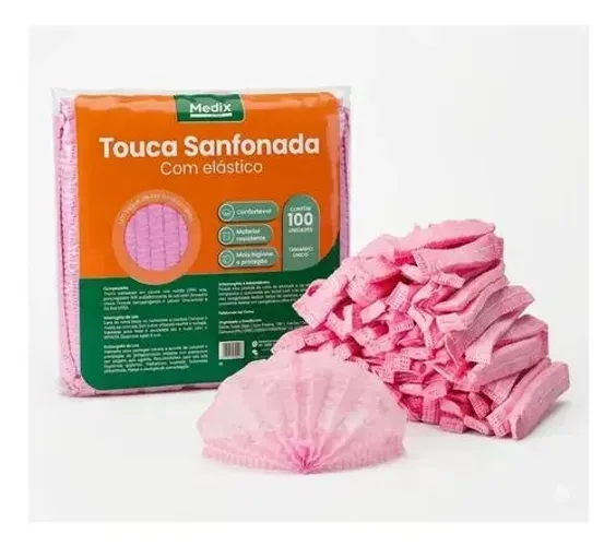 Touca Rosa Medix