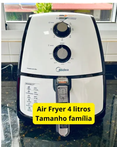 Air Fryer Midea 4 Litros 110 v - Estado de Nova!! Com plástico da fábrica!
