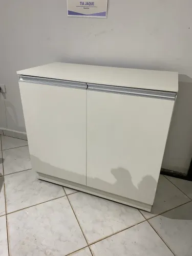 ARMÁRIO MULTIUSO COM DUAS PORTAS BRANCO MDF
