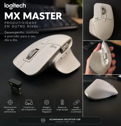 Logitech MX Master - Mouse sem fio