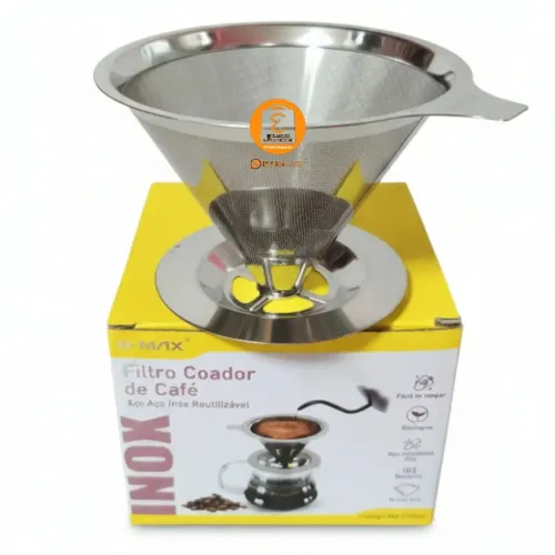 Filtro Coador de Café em Aço Inox REUTILIZÁVEL BM-F1033