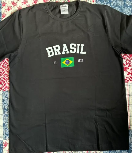 Camisetas personalizadas Brasil 100% algodão 
