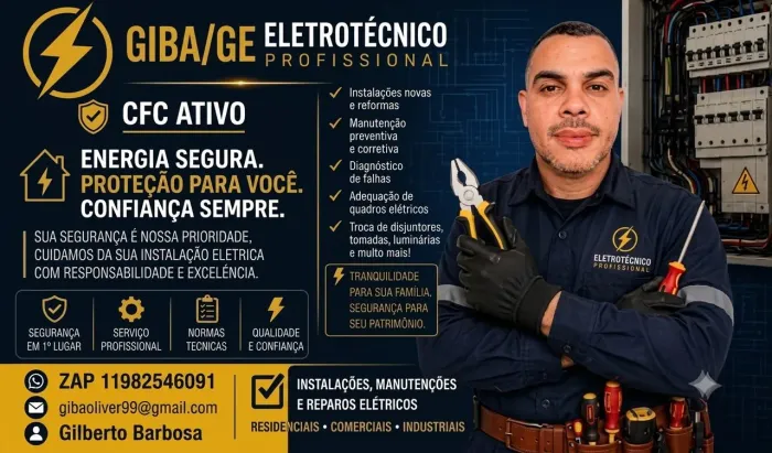Eletricista Etrotecnico profissional