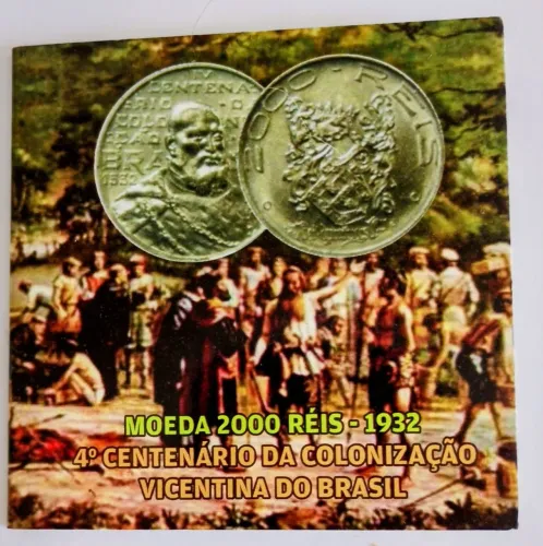 Moeda 4° Centenário da colonização Vicentina - 2000 réis 1932