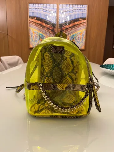 Mochila neon estampa de cobra original Victoria?s Secret