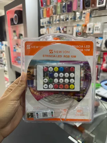 Cordão de Led RGB 5 / 10 Metros LED Com Controle, Aprova D'Agua