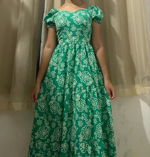 Vestido midi florido 
