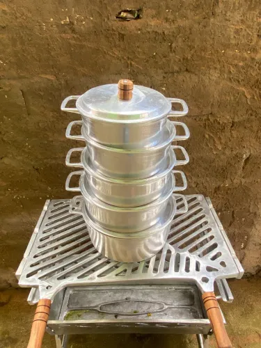 Jogo 5 Panelas de Alumínio 