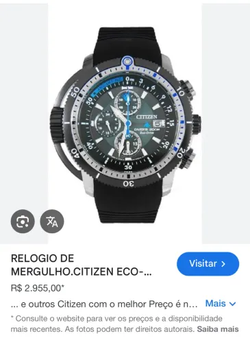 Relógio Citizen Aqualand bj 2120.