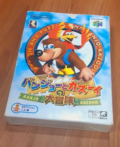 Jogo Banjo & Kazooie Nintendo 64 Japones com caixa e manual