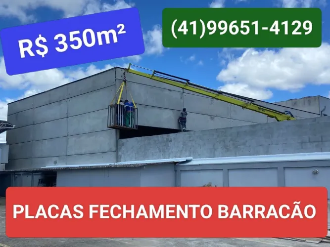 FECHAMENTO PLACAS BARRACÃO GALPÃO ESTRUTURA PRÉ MOLDADO DIRETO FÁBRICA 