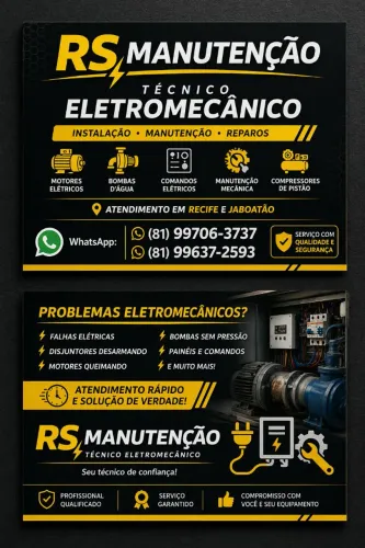 Técnico Eletromecânico em Recife e Jaboatão | Instalação, Manutenção e Reparos