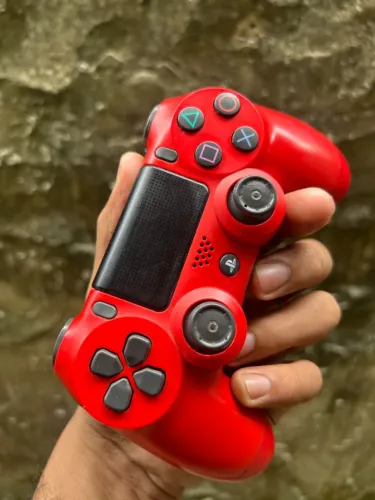 ORIGINAL - CONTROLE PS4 VERMELHO