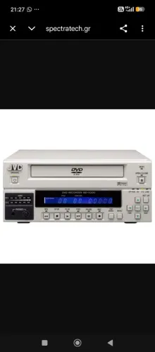 Gravador de DVD JVC profissional grava vários tipos de disco 