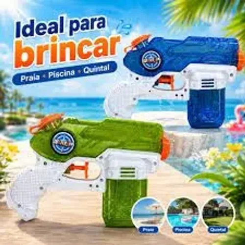 Pistola de Água cor Azul, Verde Promoção