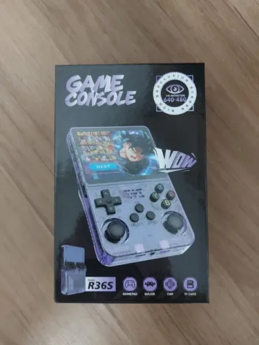Mini Game Retrô R36S (64GB) + Case de Proteção - Usado