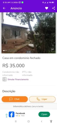 Meio lote parte da frente com um cômodo construído espaço para construir