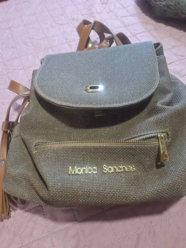 Bolsa Monica Sanches original estilo mochila - pronta entrega