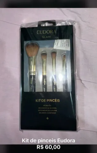 Kit Pincéis Maquiagem Make Eudora