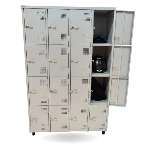 Armário vestiário 16 portas 190x120x42 cm P/ Cadeado
