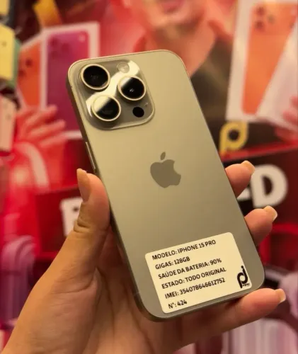 IPHONE 15 PRO 128GB TODO ORIGINAL - SEMINOVO
