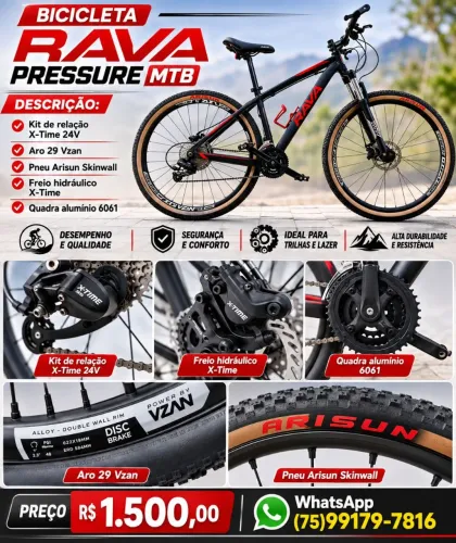 BICICLETA RAVA PRESSURE MTB 24V