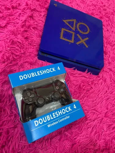 Ps4 slim 1TB edição especial + controle lacrado