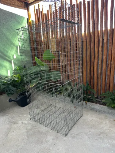 Gaiola 1.55m com comedouro externo