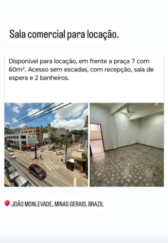 Sala comercial para locação.