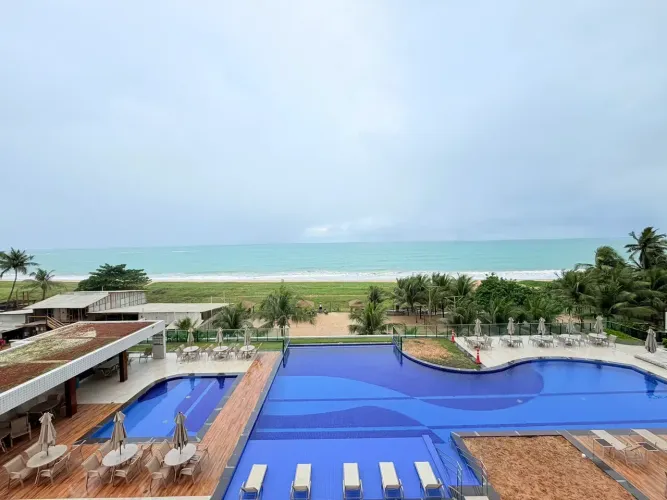 Gran Marine Frente Mar - 145 m², 4 quartos, mobiliado, reformado, beira mar, lazer complet