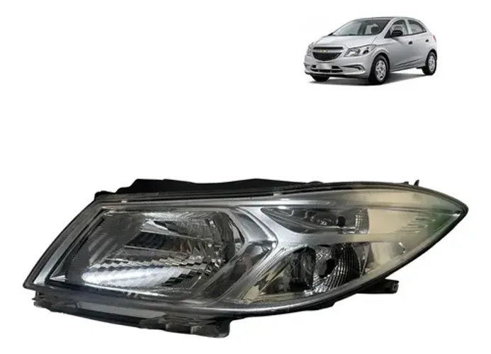 Farol Onix 2012 2013 2014 A 2015 Cromado Esquerdo Original Esquerdo/motorista