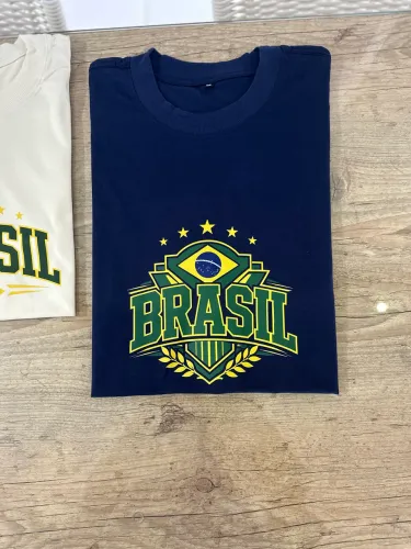Camiseta do Brasil oversized 100% algodão 