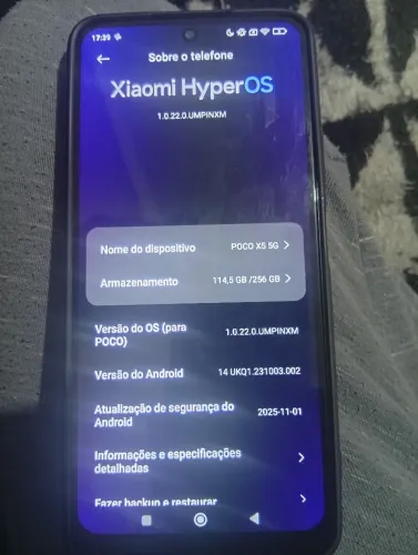 Xiaomi Poco X5 5g 16g Ram 256g de memória 