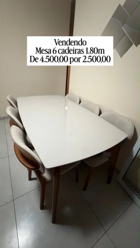 Mesa 1,80 pra sair rápido