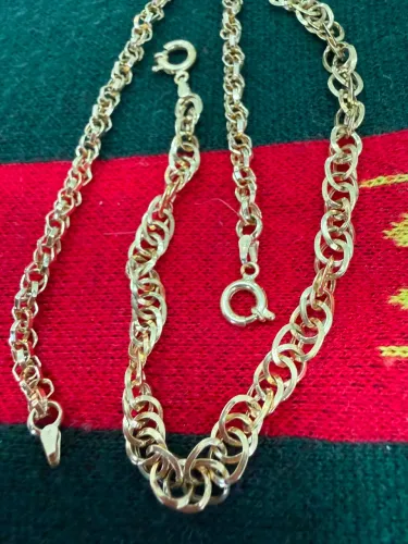 Pulseiras Trançadas de ouro 3.15g 18k procedência garantia eterna