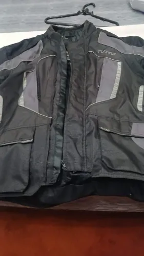 Jaqueta para moto TUTTO modelo parka novissima preta 5x-large