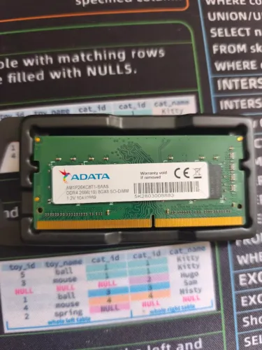 Memória RAM DDR4 para notebook 8GB 2666