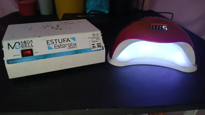 Cabine LED UV para Unhas Gel e Estufa Forno Esterilizador para alicates de unha