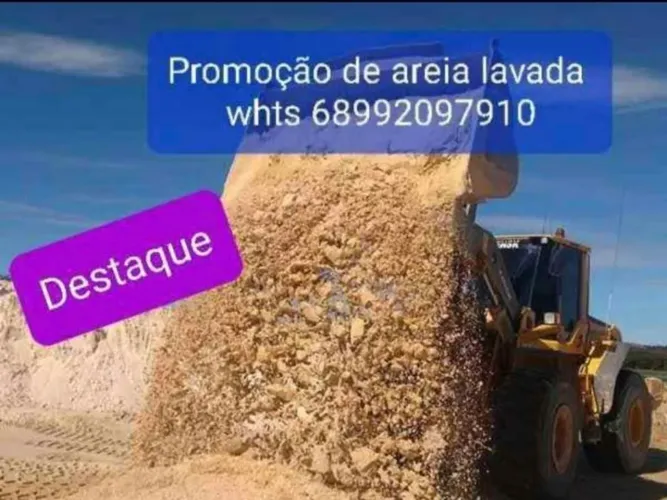 Promoção de areia limpa 