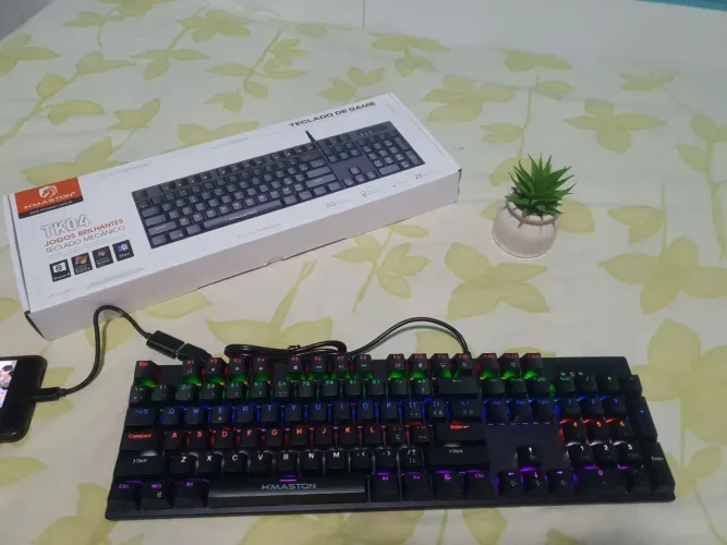 Teclado mecânico gamer rgb hmaston