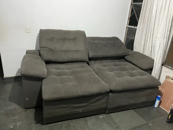 Sofá 3 lugares retratil