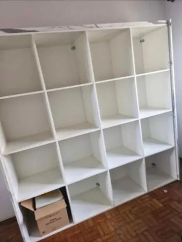 Estante com Nichos MDF reforçada, com gaveteiro