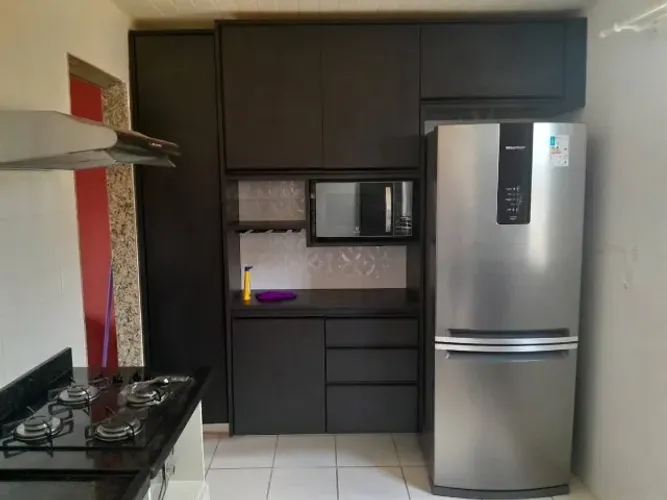 Envelopamento de Geladeira e Eletros - Inox / Preto Satin