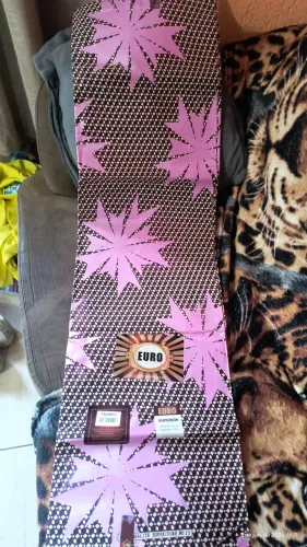 Tecido estampado africano Euro Superior novo lacrado 