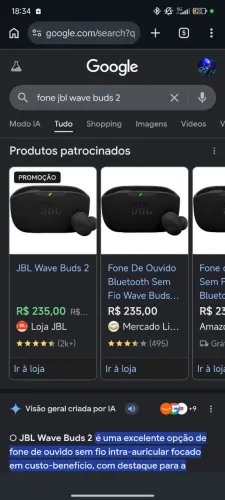 Fone JBL original usado