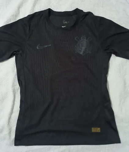 Camisa Corinthians All Black Nike 24/25 Modelo Jogador Tailandesa Tamanho M