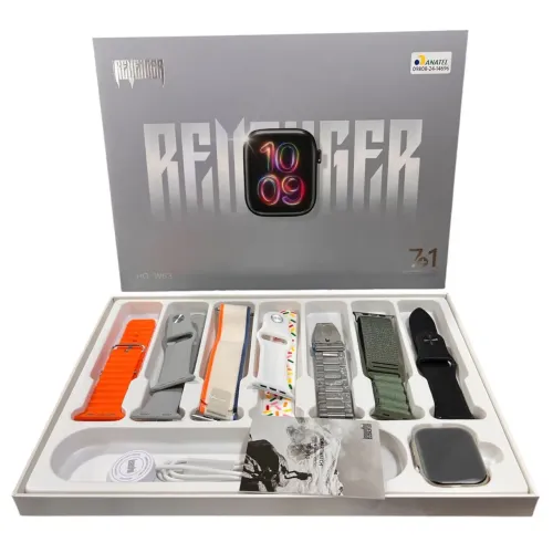 Relógio Smartwatch Revenger c/7 pulseiras
