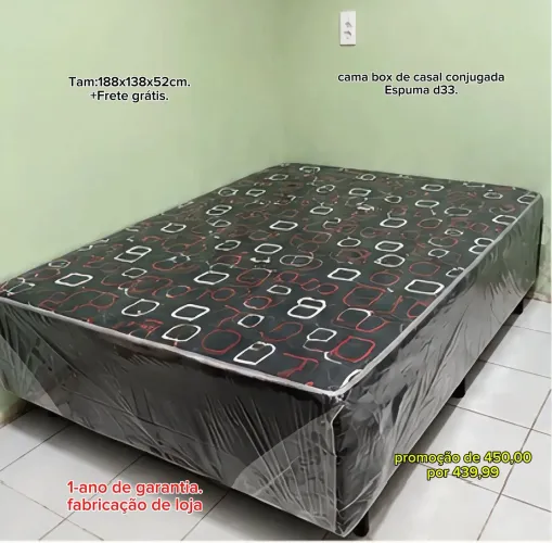 Cama box de casal conjugada