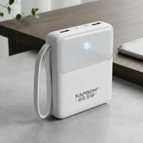 PowerBank kAPBOM 22,5W PD20W 10000mAh 2 Cargas Completas!