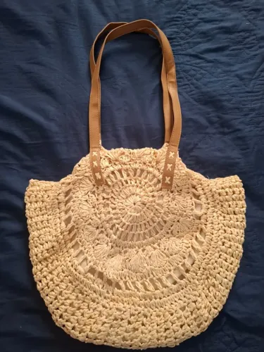 Bolsa de praia em palha